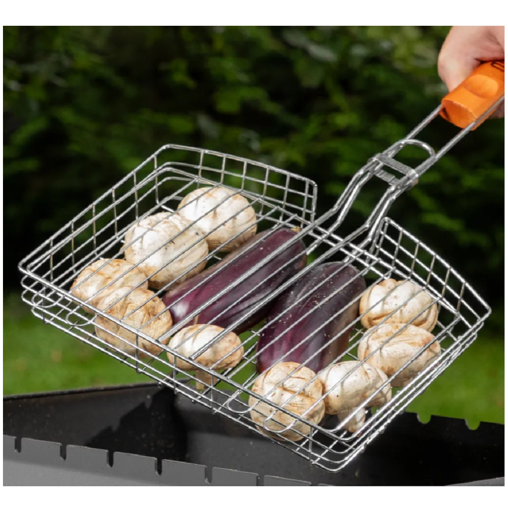 Решетка гриль Palisad Camping объемная, хромированная, 55х235х305 мм