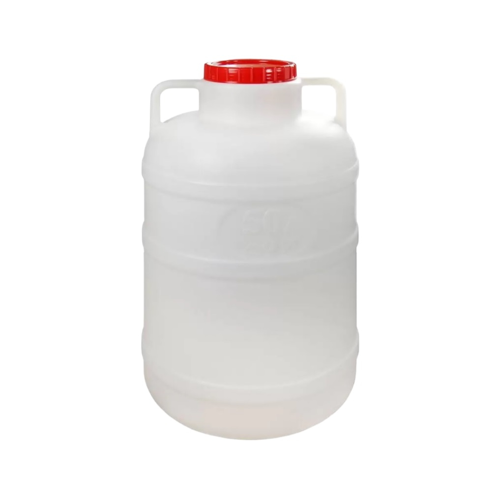 Бочка-канистра Альтернатива М048, 50 литров, пищевой пластик, круглая, с ручками