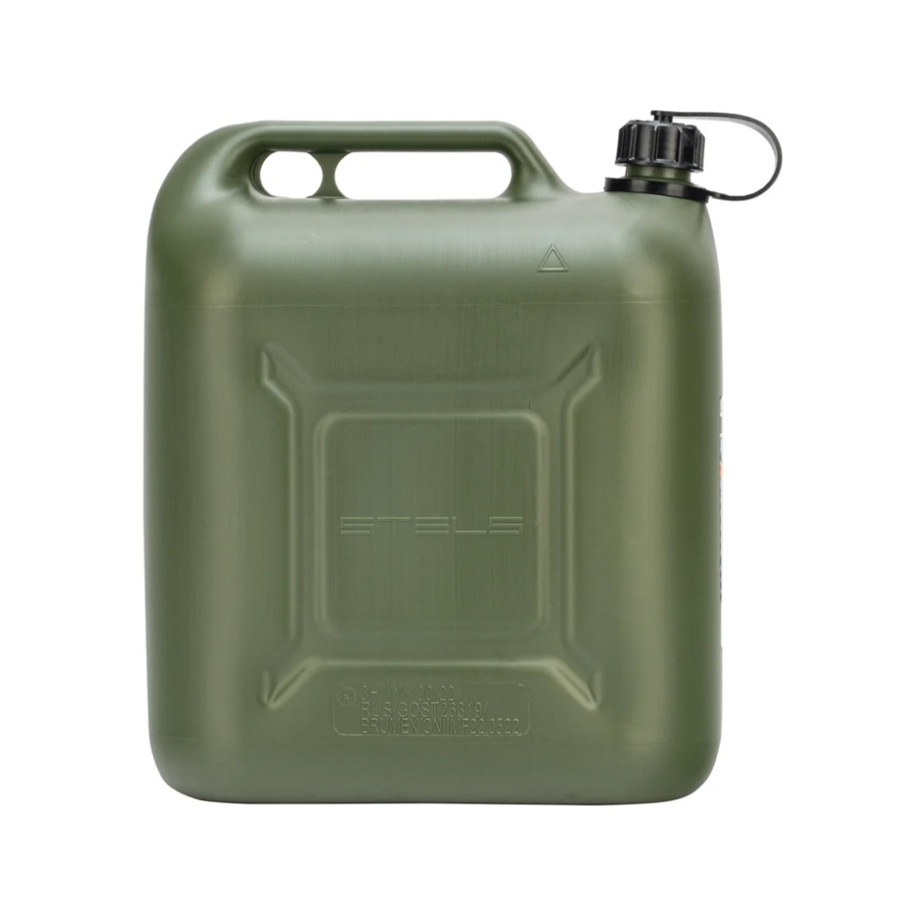 Канистра для ГСМ Stels 53127, пластик вертикальная, усиленная, винтовая крышка, 20 л
