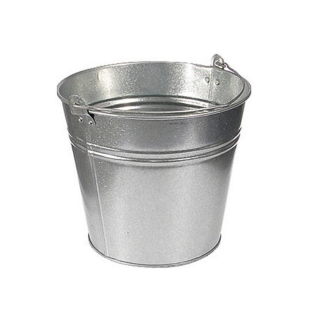 Ведро оцинкованное Металлист 3-30109, 12 литров, для непищевых продуктов, серебристое