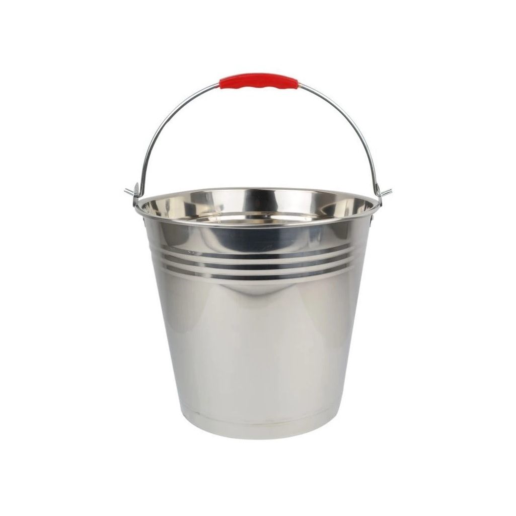 Ведро ТМ Appetite МХ104-12L, нержавеющая сталь, с крышкой, объем 12 л