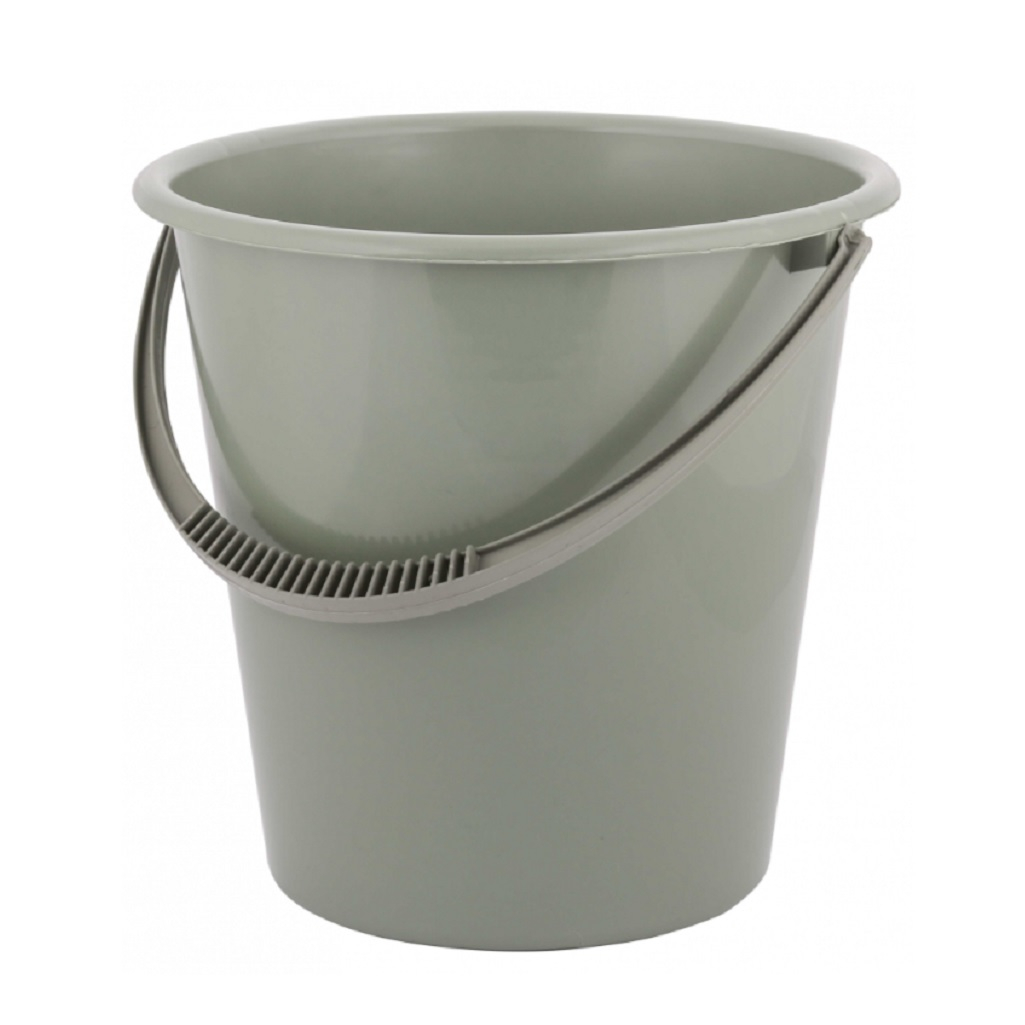 Ведро пластиковое Альтернатива Эконом М7733, 12 литров, серое