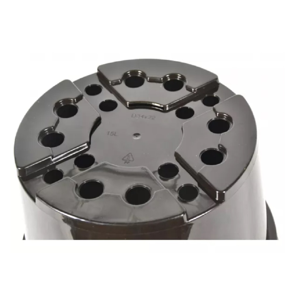 Горшок литьевой d-34 см h-22 см, 15 л для выращивания рассады