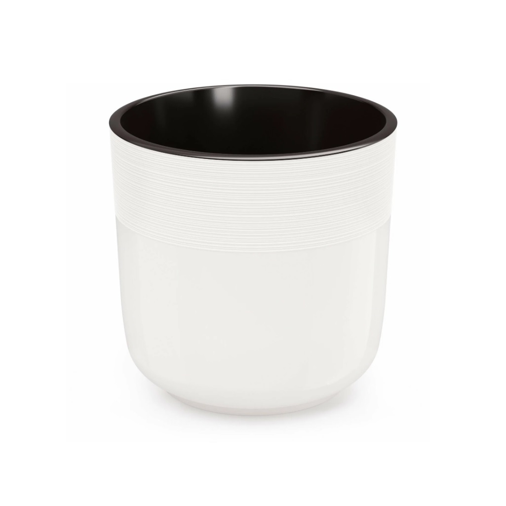 Горшок цветочный ЗПИ Альтернатива Линель 4.5 л, двойной, белый, М8701