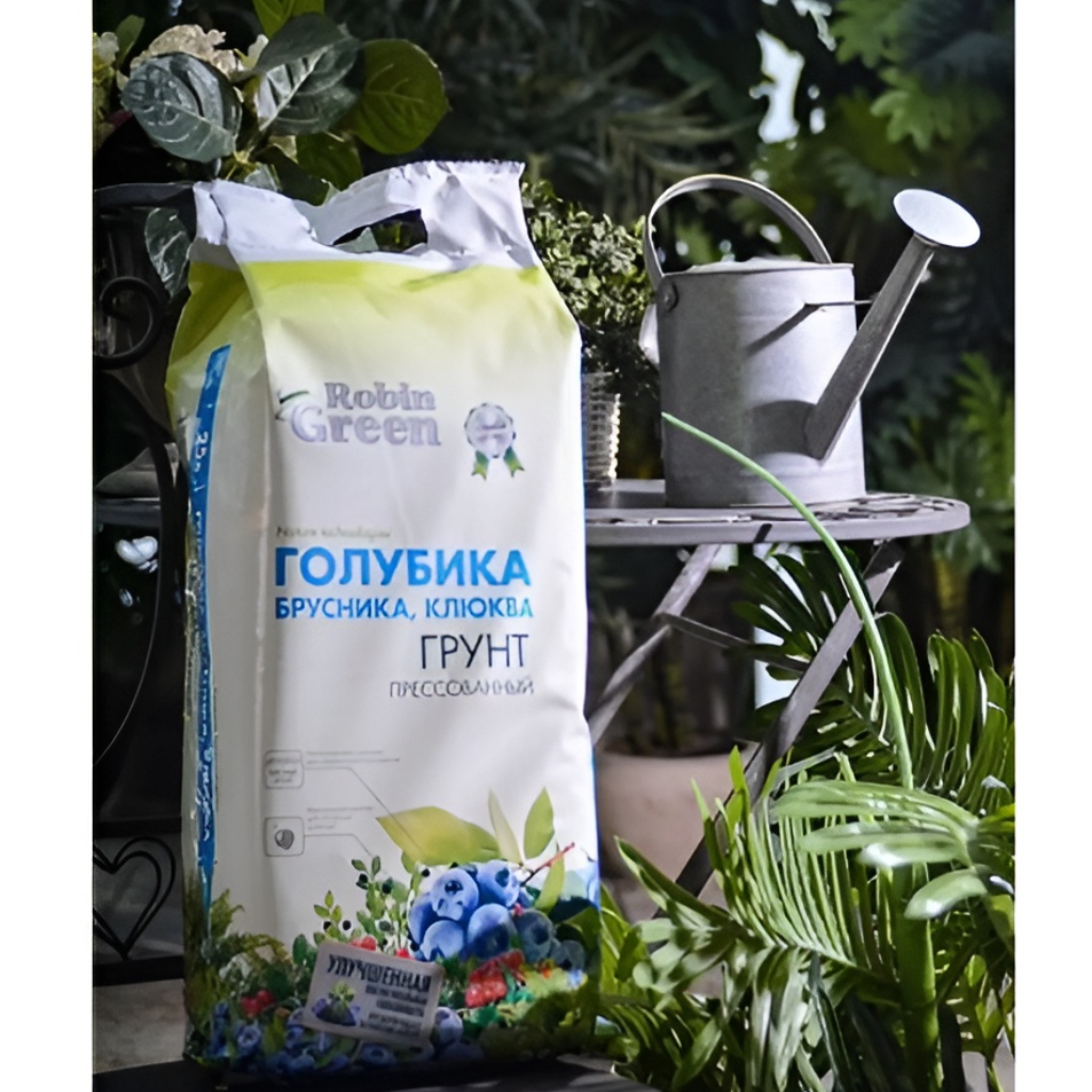 Грунт прессованный Robin Green Голубика, Брусника, Клюква, 25 л