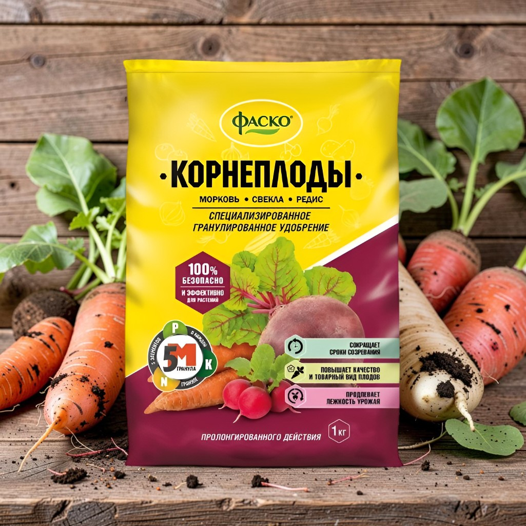 Удобрение Гранулированное для Корнеплодов 1 кг Фаско