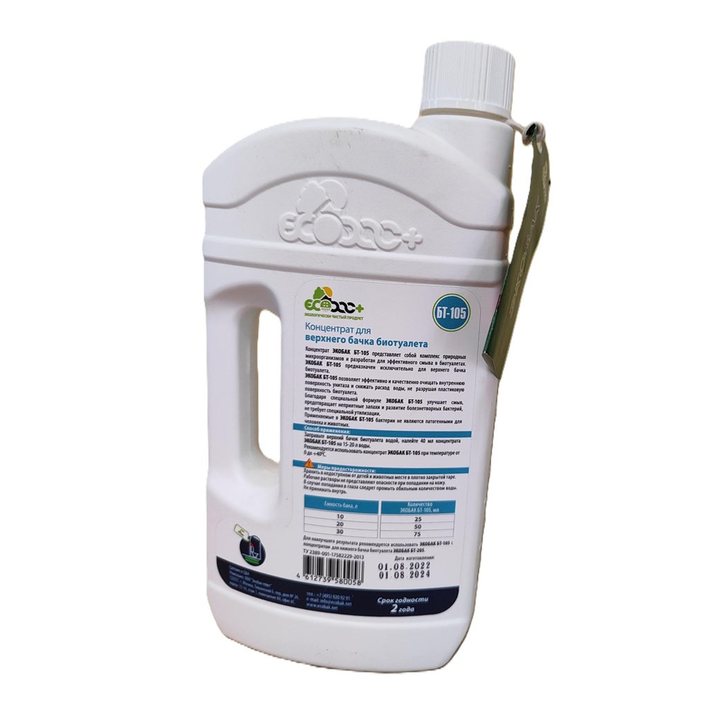 Средство для верхнего бачка биотуалета Экобак БТ-105, 1000 мл