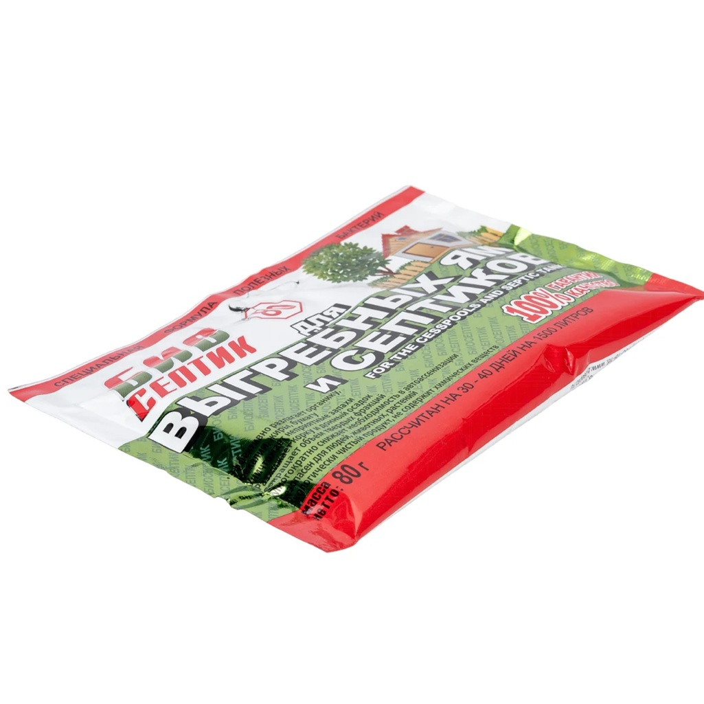 Средство Биосептик для выгребных ям и септиков до 1500 л, 80 г