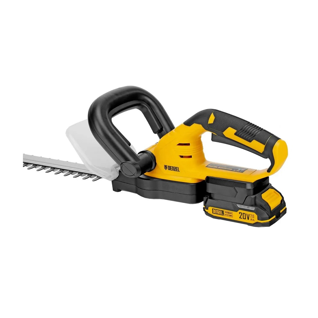 Кусторез аккумуляторный Denzel HTD-510, 59409, 20В, 1 акк. х 2.0Ah + з.у