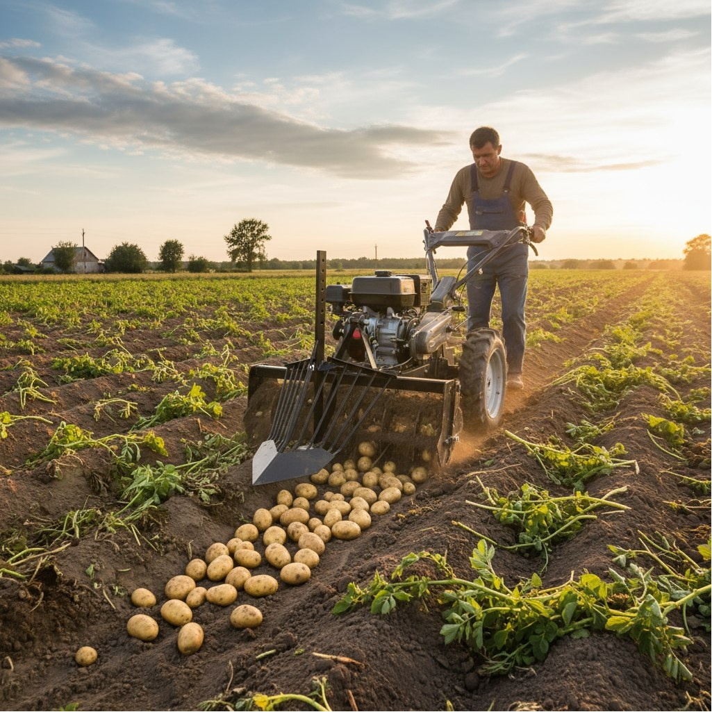 Картофелекопалка для мотоблоков Каскад Нева КМБ 10.500.02, без сцепки, 430 мм