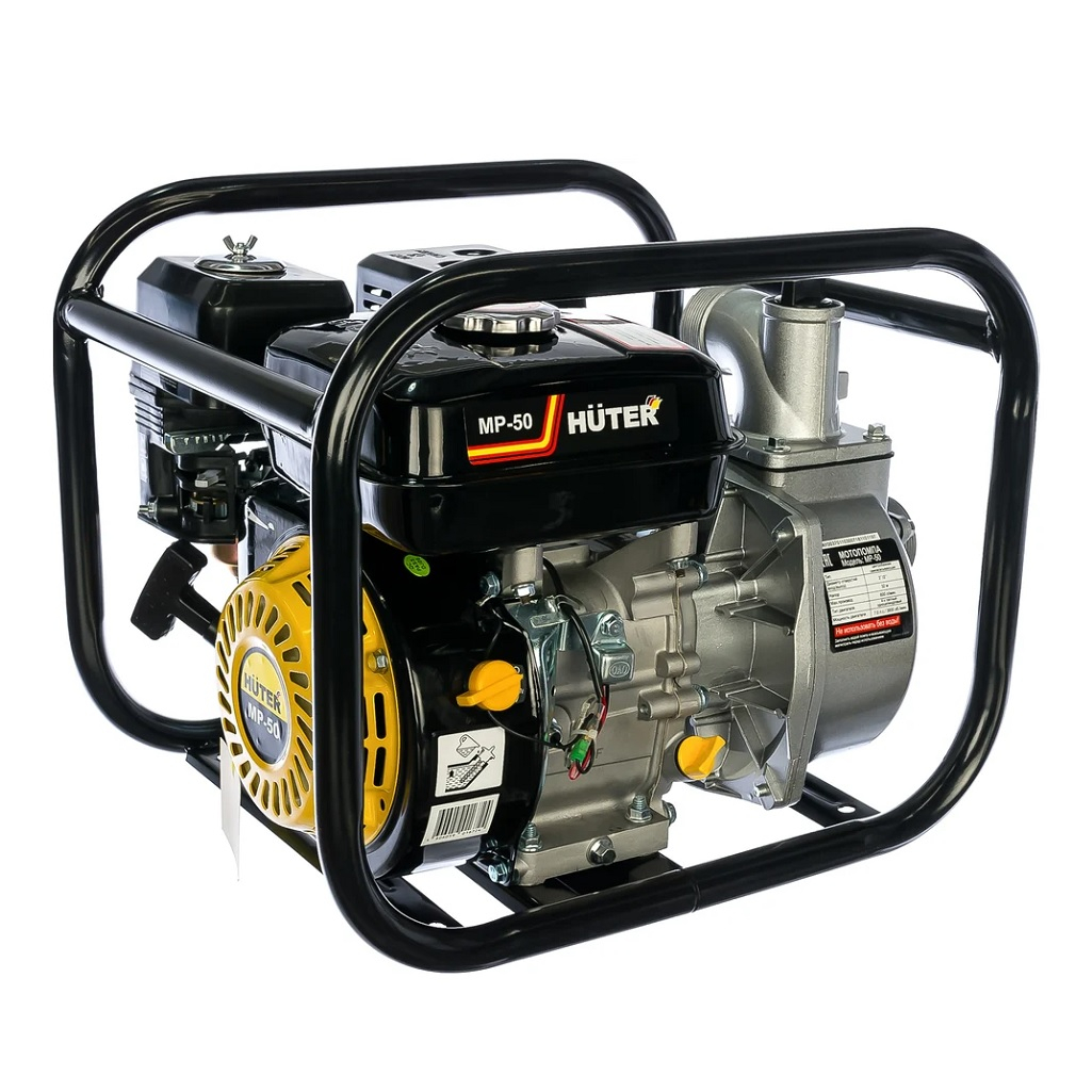Мотопомпа Huter MP-50 70/11/3, бензиновый двигатель, для чистой и слабозагрязненной воды, 5148 Вт