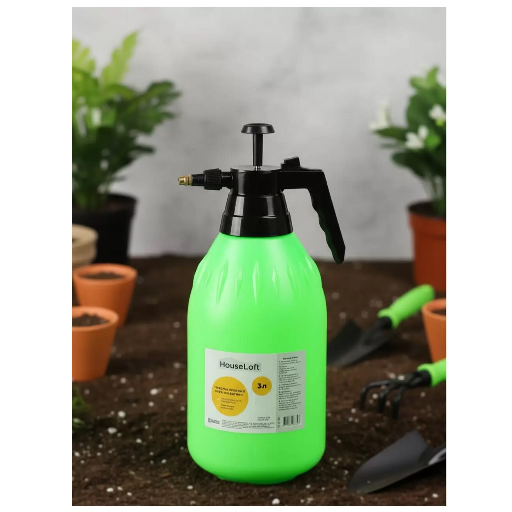 Опрыскиватель HouseLoft 517399, пластиковый, металлический носик, 3 л