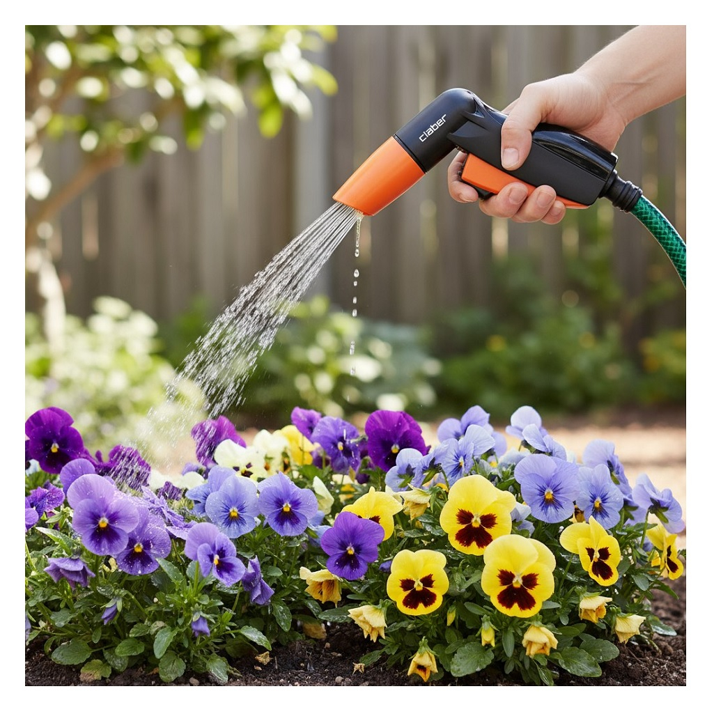 Пистолет-наконечник для полива Claber Elegant 90810000, пластик, черный