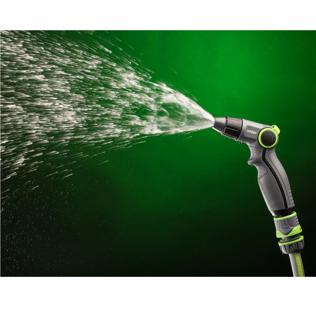 Пистолет-распылитель Amigo Grande 79390, регулируемый, 2 режима, фиксатор, пластик 