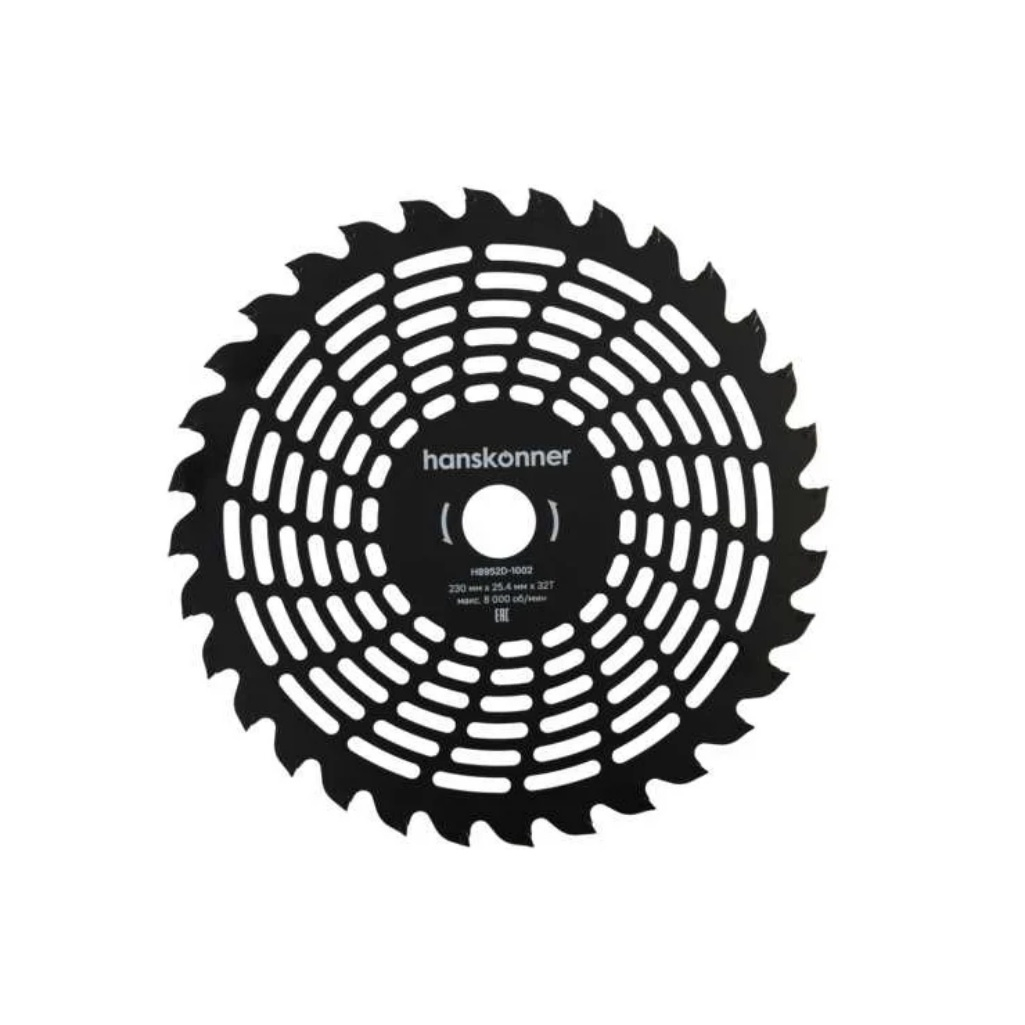 Нож-фреза для триммера Hanskonner H8952D-1002 Ultra Light, 230х25.4 мм, 32 зуба