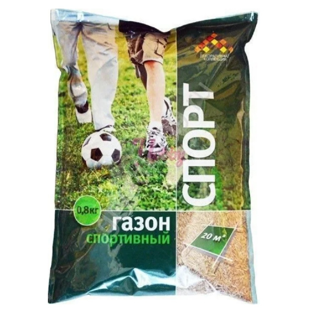Газон спортивный Декоративная коллекция Спорт 220103, до 20 кв. м, 0.8 кг