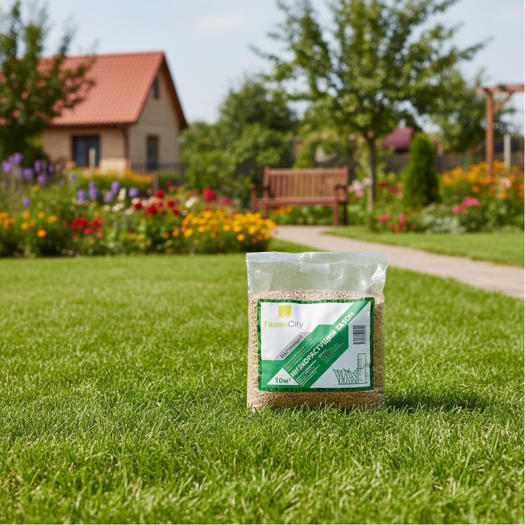 Газон настоящий, низкорастущий ГазонCity 220240а, до 10 кв.м, 0.3 кг