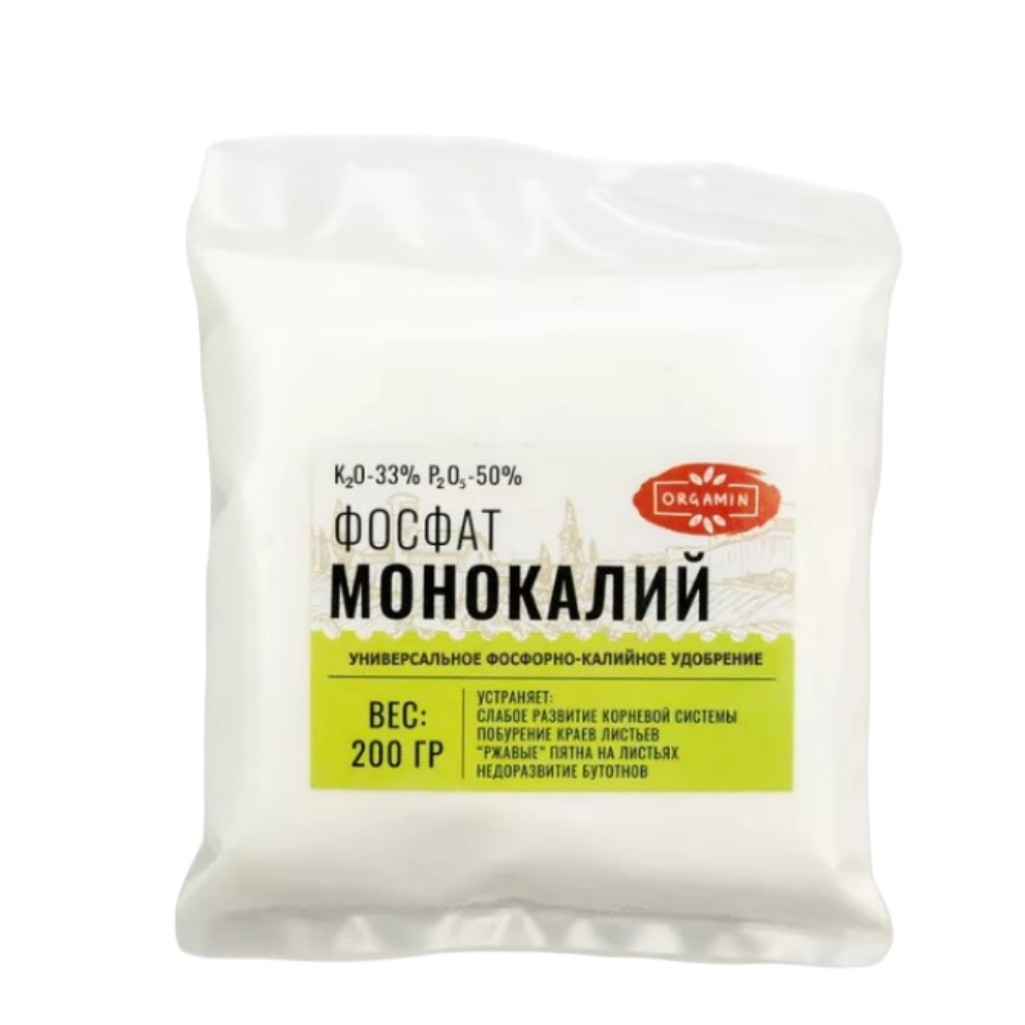 Удобрение Монокалий фосфат Orgamin, универсальное фосфорно-калийное, 200 г