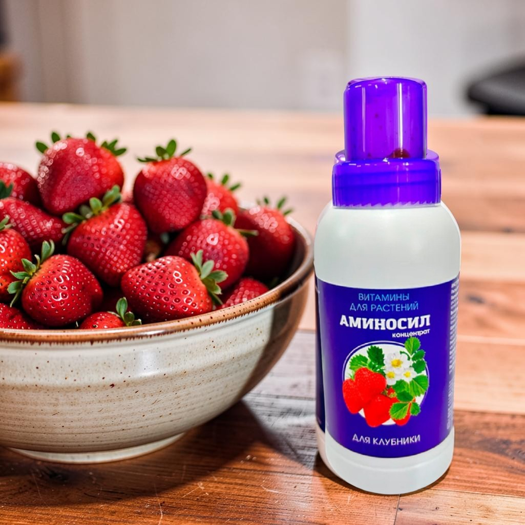 Удобрение Аминосил концентрат  для клубники, витамины для растений, 250 мл