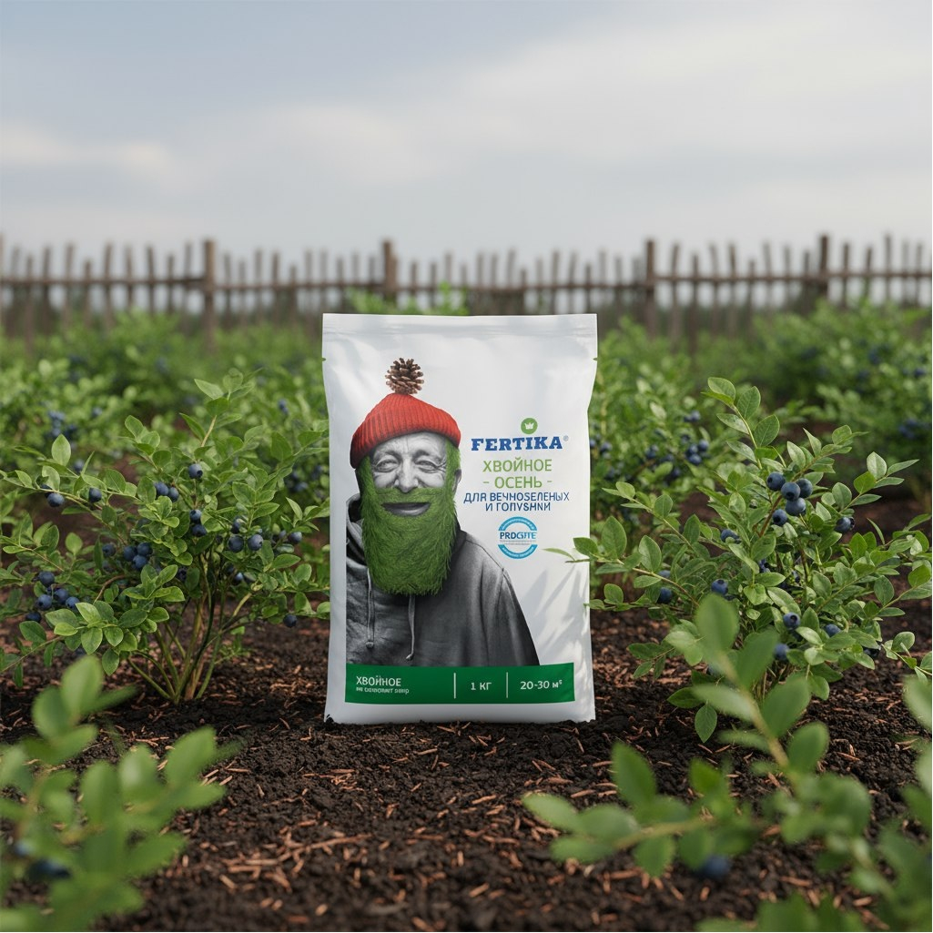 Удобрение Fertika хвойное, Осень, для вечнозеленых и голубики, 1 кг