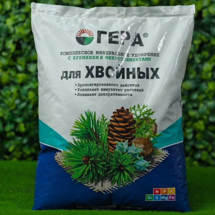 Удобрение минеральное ГЕРА для Хвойных, с кремнием, 0.9 кг