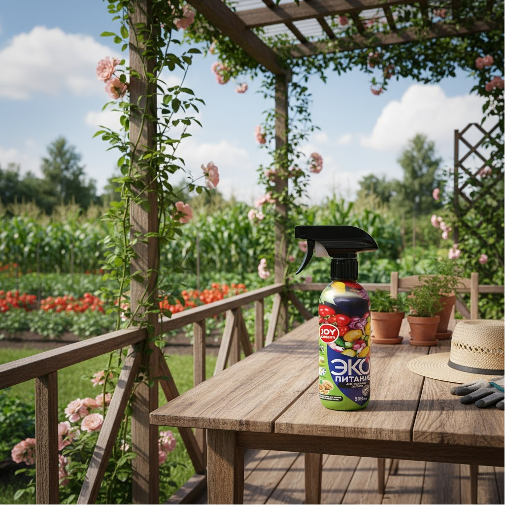 Удобрение Joy Garden 480474, Уксус древесный, для овощных культур, спрей, 550 мл