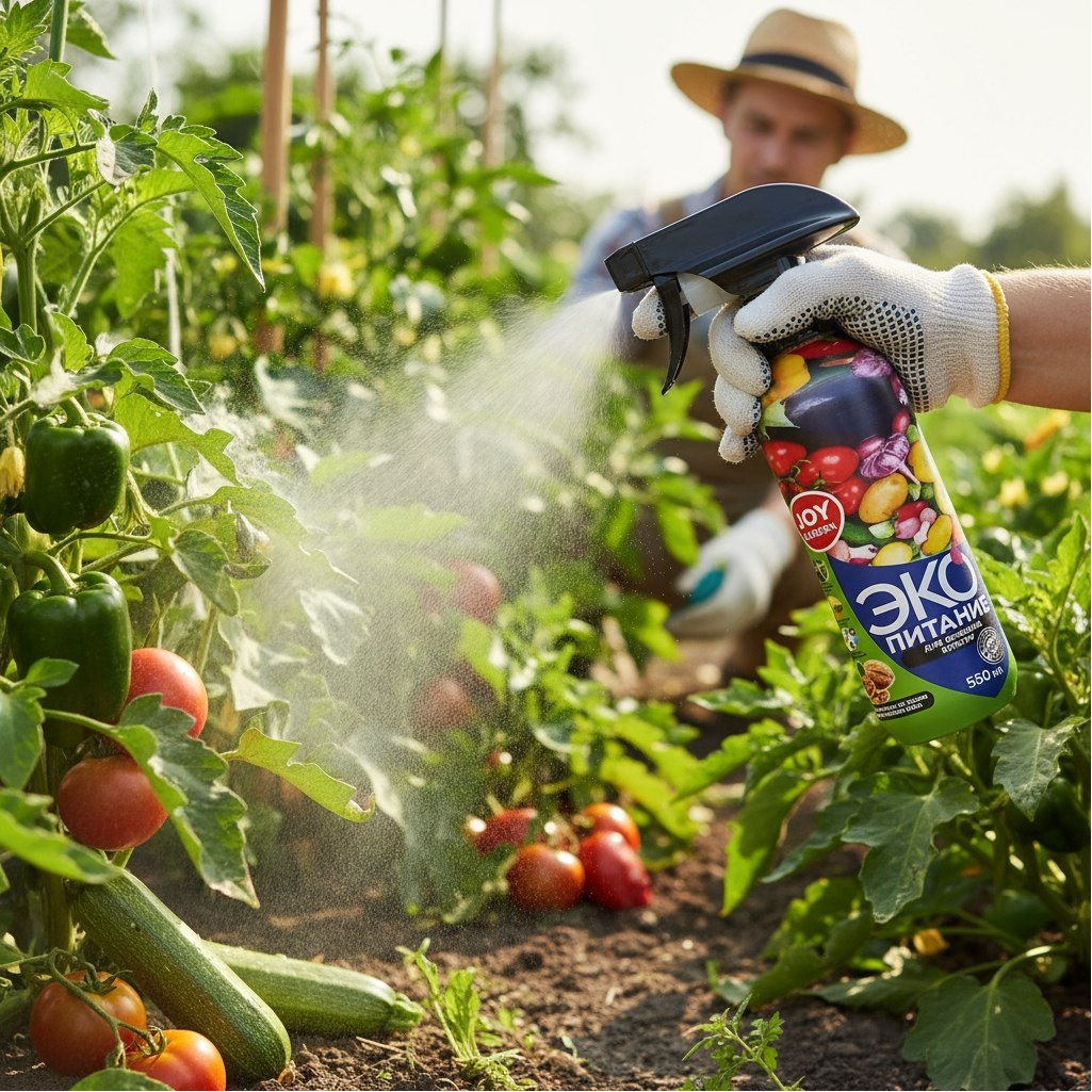 Удобрение Joy Garden 480474, Уксус древесный, для овощных культур, спрей, 550 мл