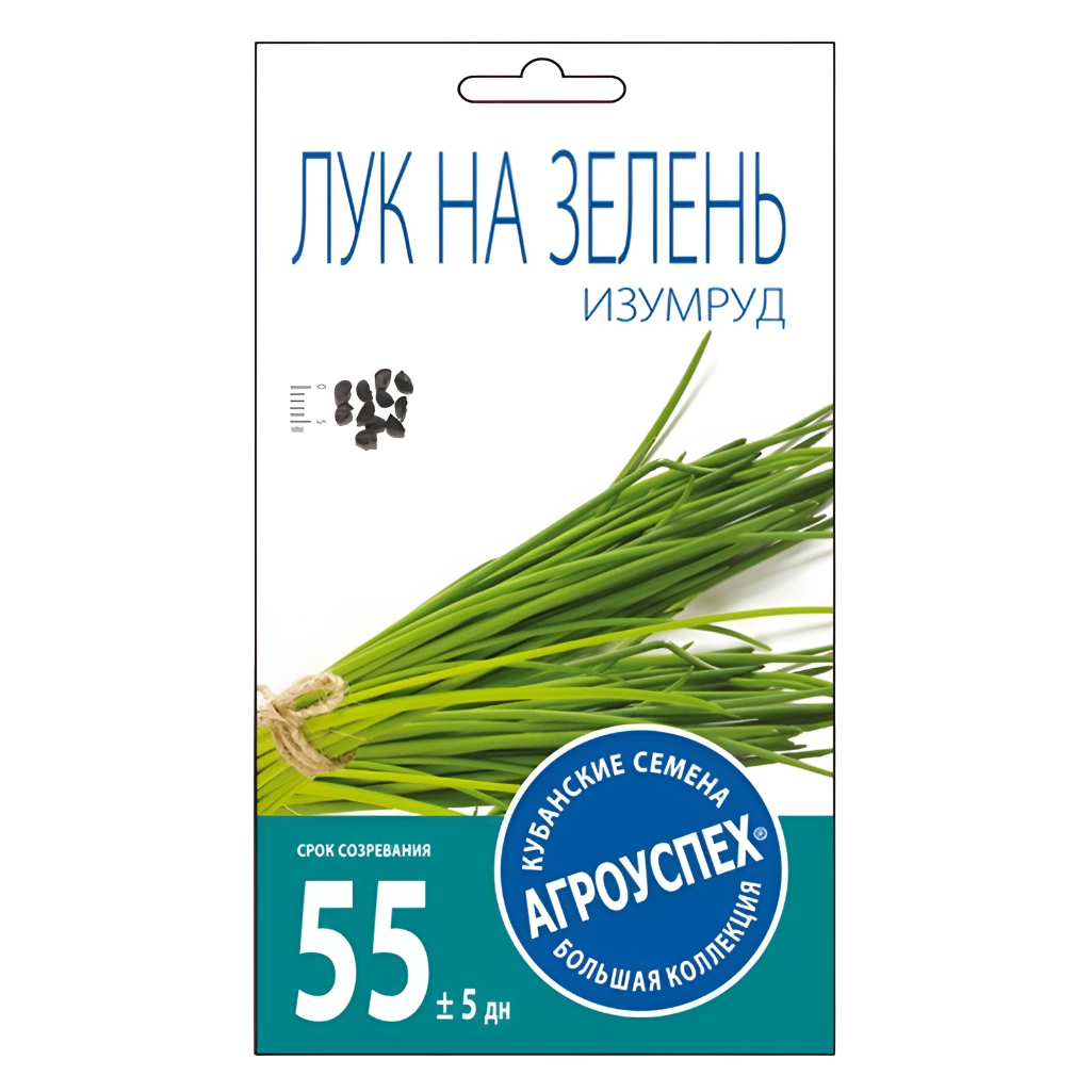 Семена Лук на зелень Изумруд, раннеспелый, Агроуспех 211009, 1 г