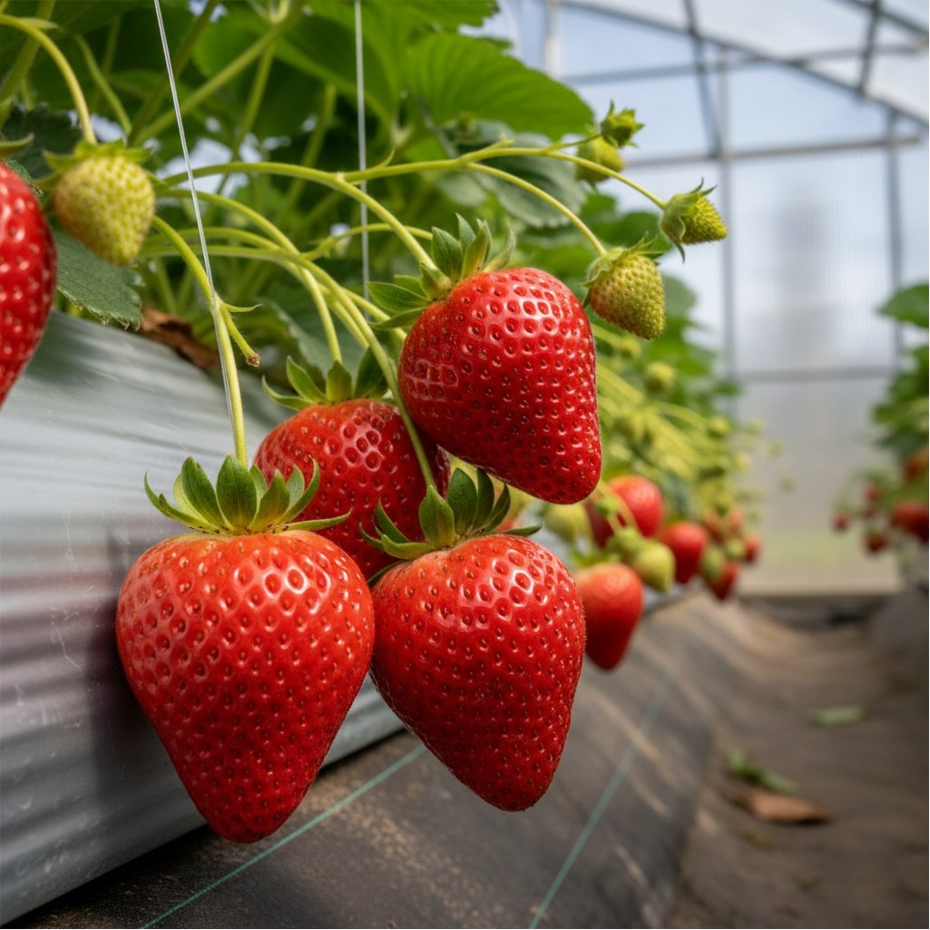 Земляника Сибирский Сад Гигантелла, мощный высокий куст, ягоды-гиганты со вкусом ананаса