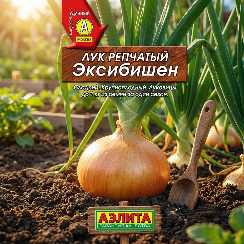 Лук репчатый Аэлита Ц Эксибишен, сладкий, крупноплодный, среднепоздний