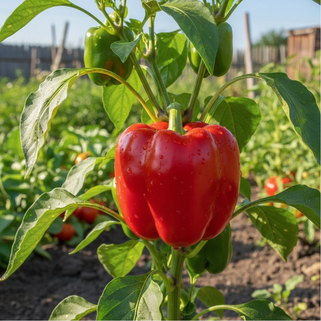 Перец Гавриш Красный Бык, Русский богатырь, ранний, сочный, хрустящий, сладкий, до 400 г