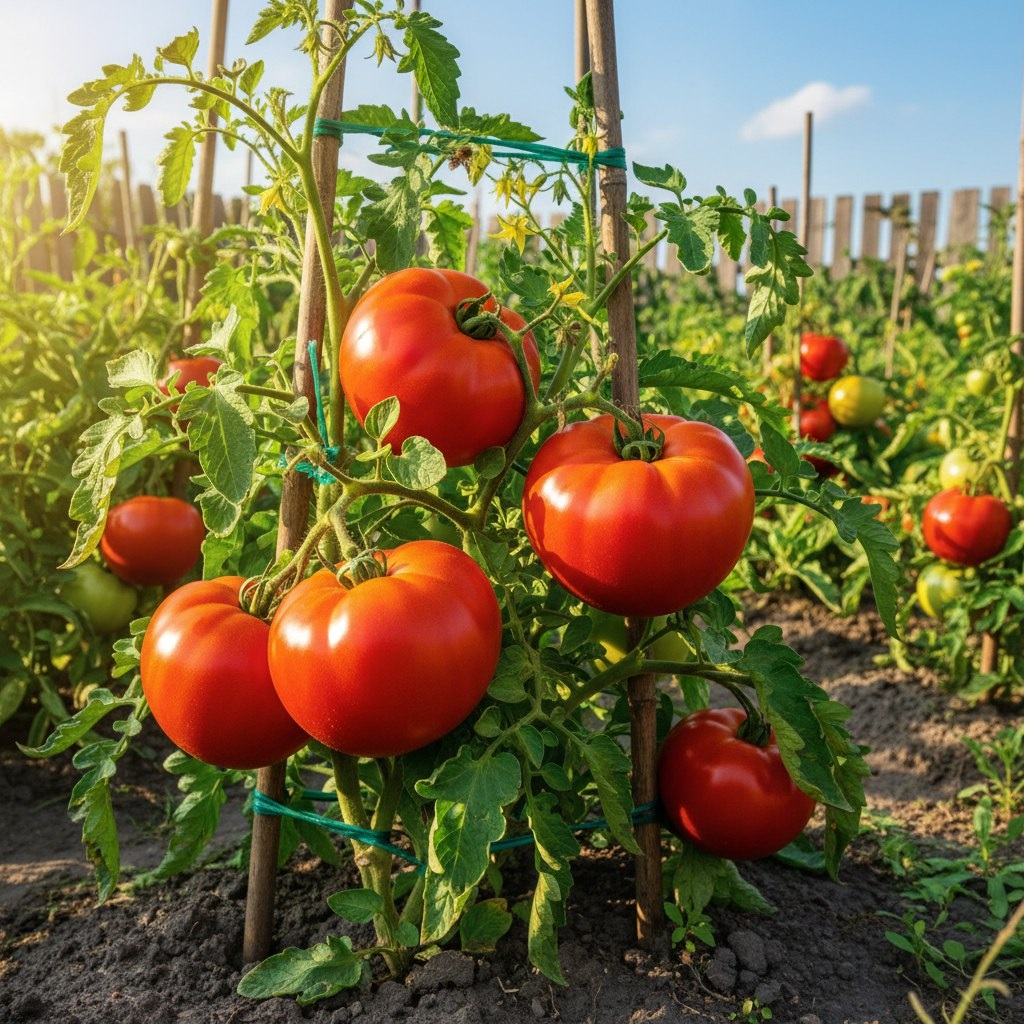 Томат Батяня Сибирский Cад, ранний, крупноплодный, в кисти до 6 плодов