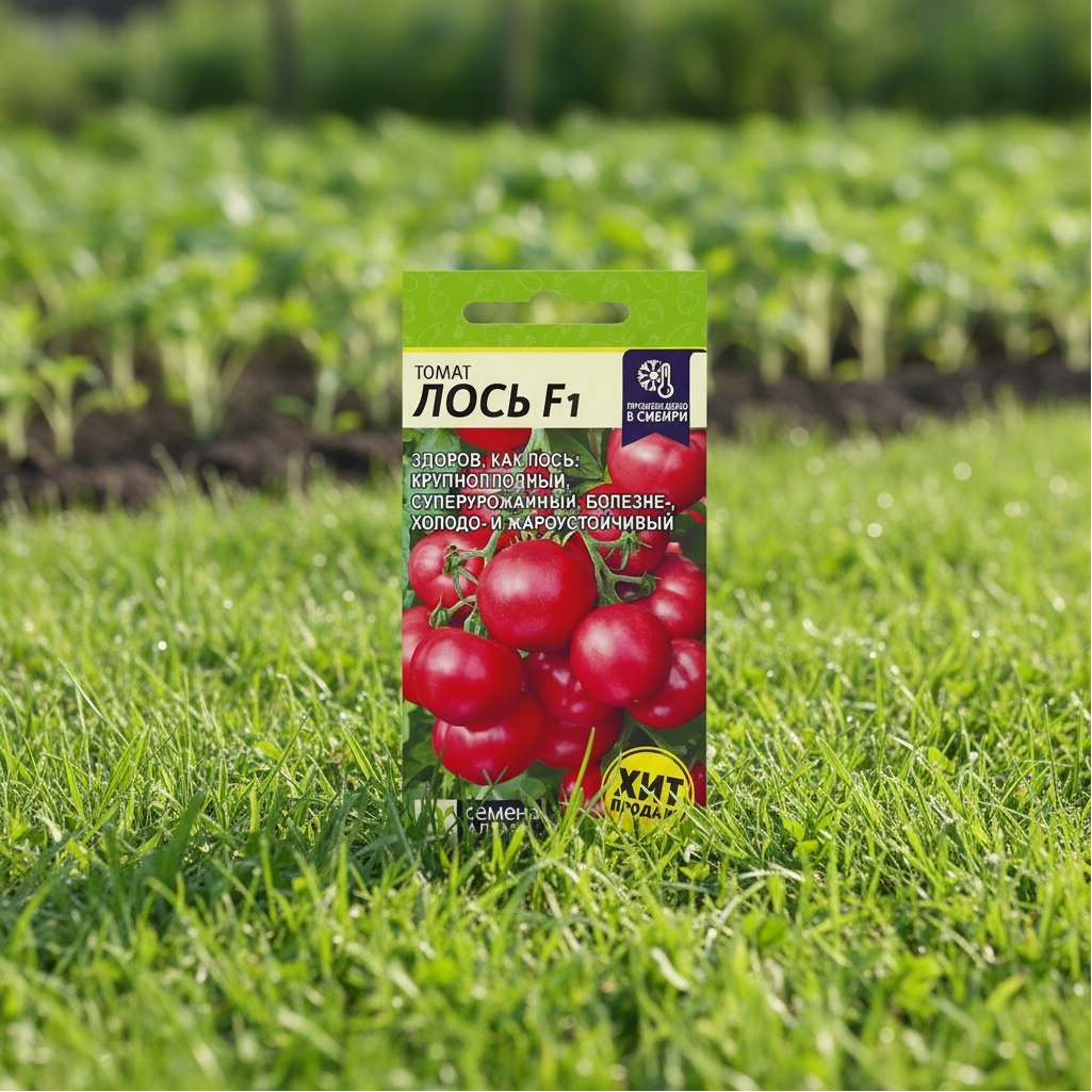 Томат крупноплодный Семена Алтая Лось F1, гибрид, суперурожайный, болезне-, холодо- и жароустойчивый