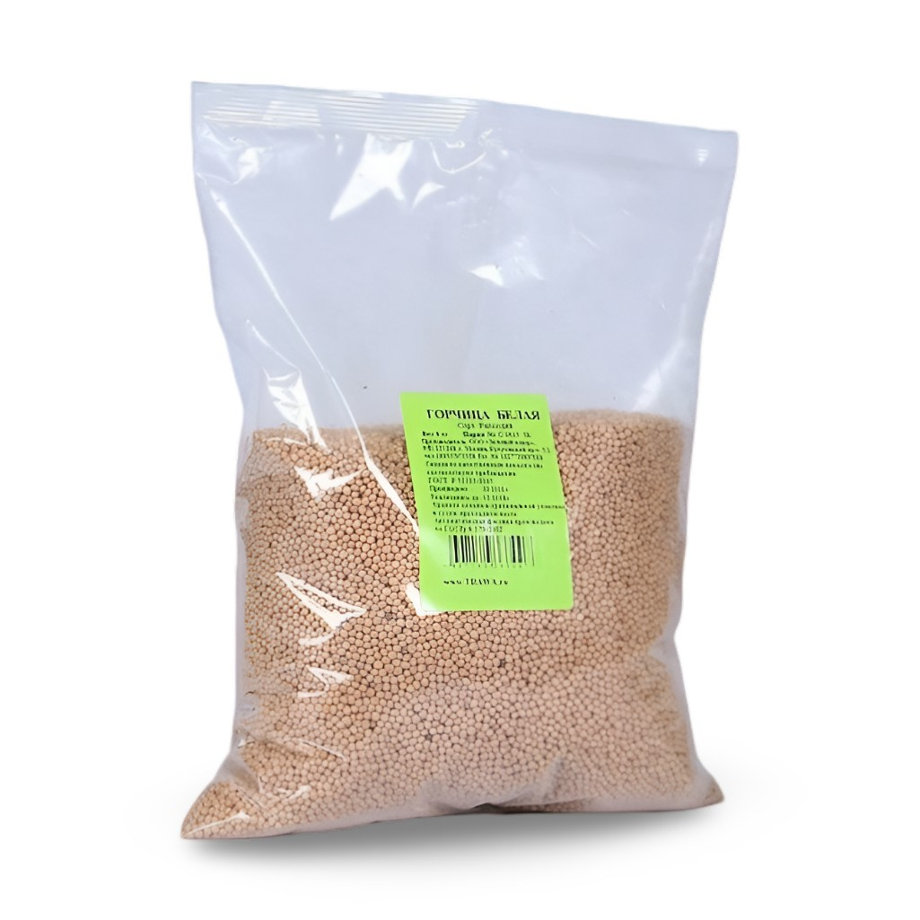 Горчица белая, семена Зеленый ковер сидерат, для обогащения почвы, 1 кг