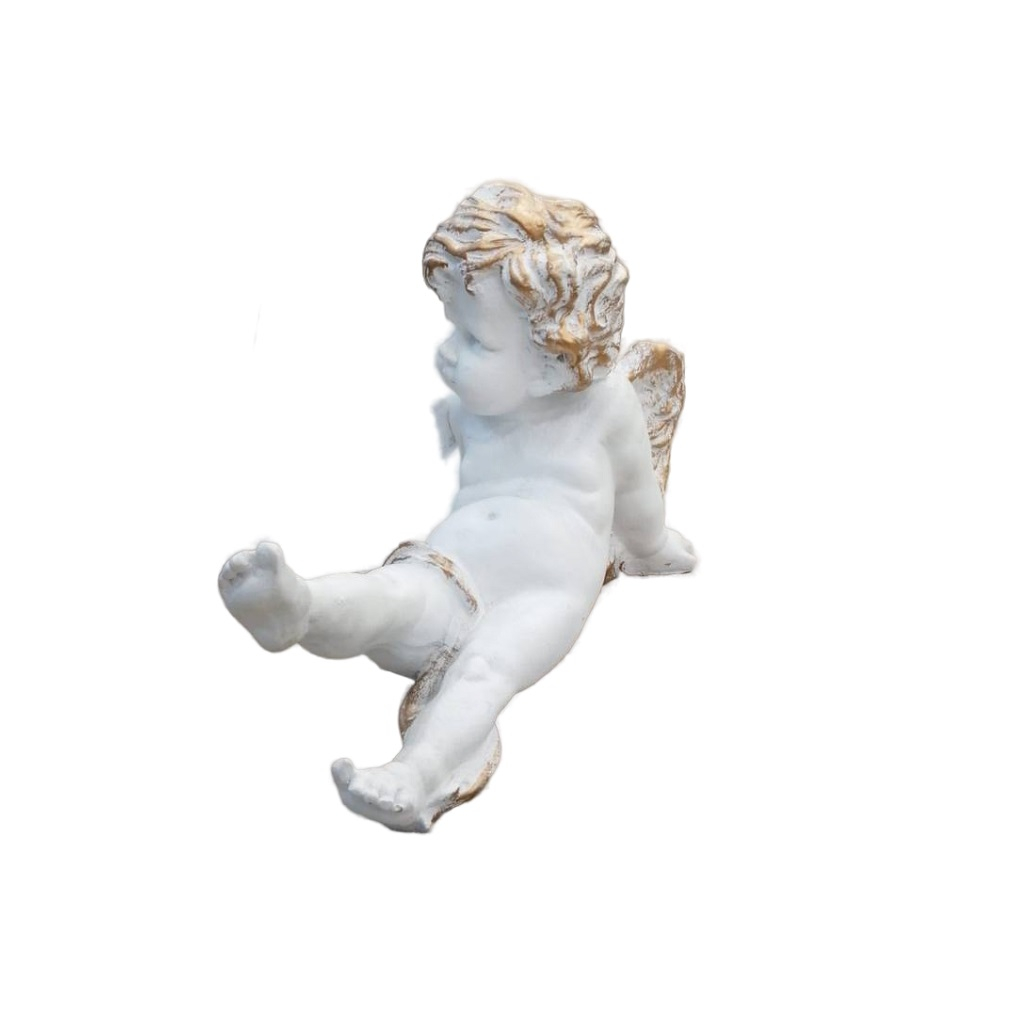 Фигура Ангел лежит FG-131363, бетон, для украшения дачной территории