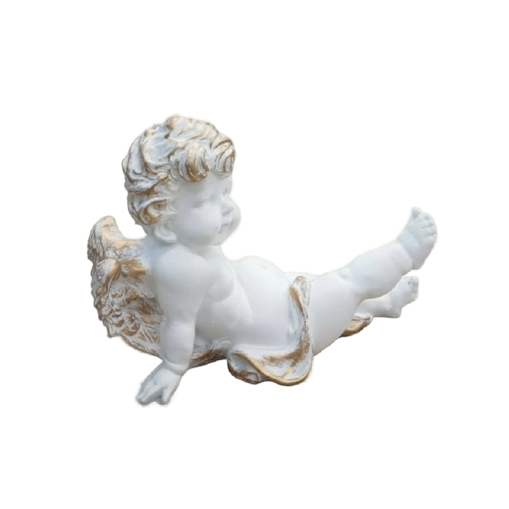 Фигура Ангел лежит FG-131363, бетон, для украшения дачной территории