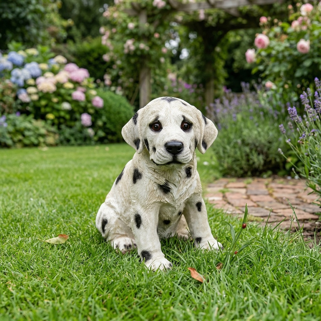 Фигура садовая Долматин, FG-131123, высота 240 мм, напольная, полистоун