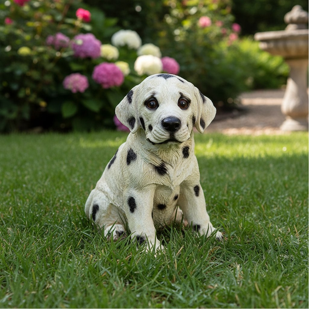 Фигура садовая Долматин, FG-131123, высота 240 мм, напольная, полистоун