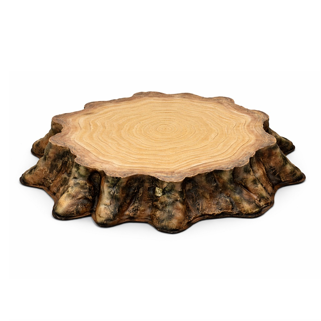 Крышка на люк Пень лесной FG-12235, полистоун, средняя, коричневая