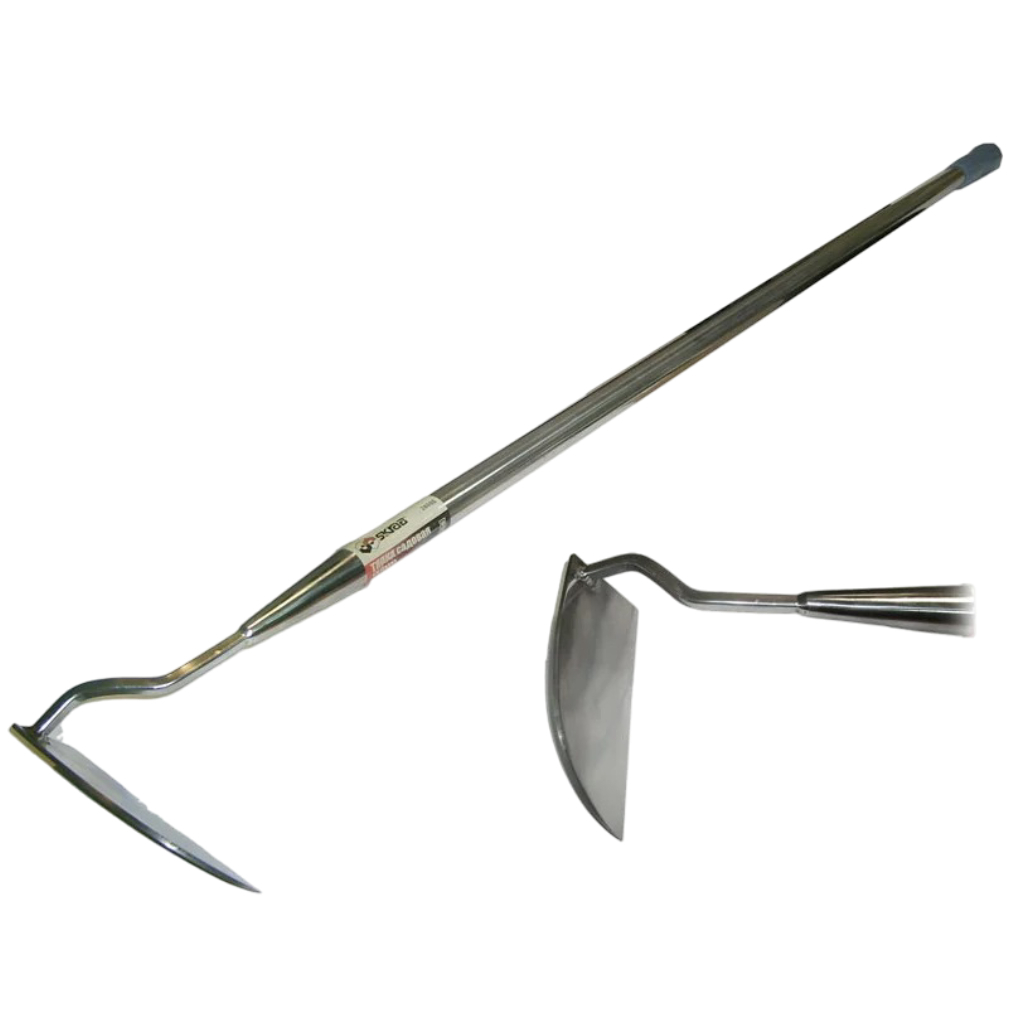 Тяпка Skrab 28086 нержавеющая косая с рукояткой 1.2 м, для сада и огорода