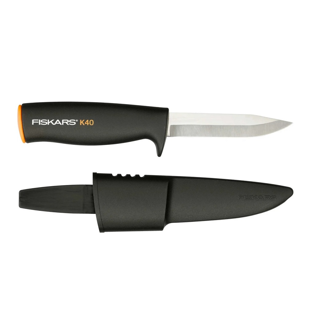 Нож садовый Fiskars K40, туристический, нержавеющая сталь, 1001622