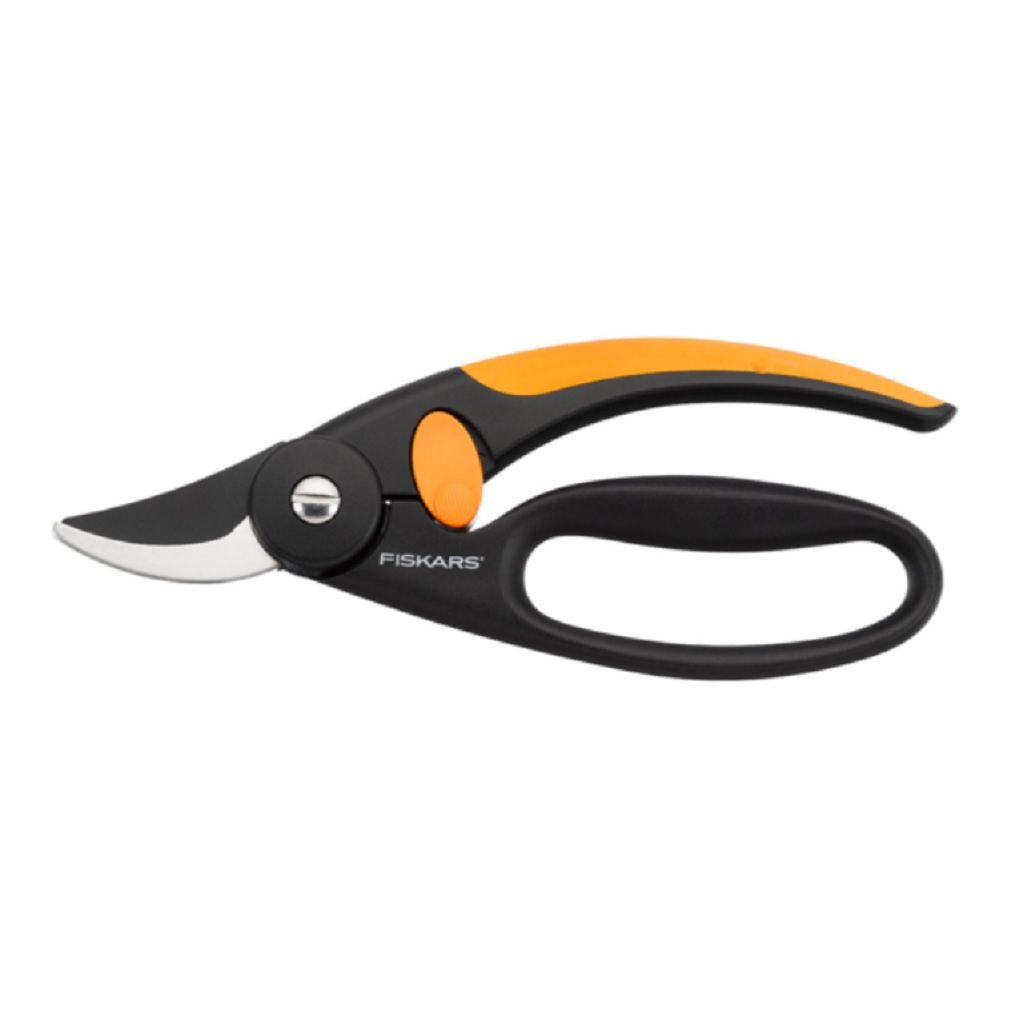 Секатор Fiskars Р44, 111440, плоскостной, с петлей для пальцев, черный