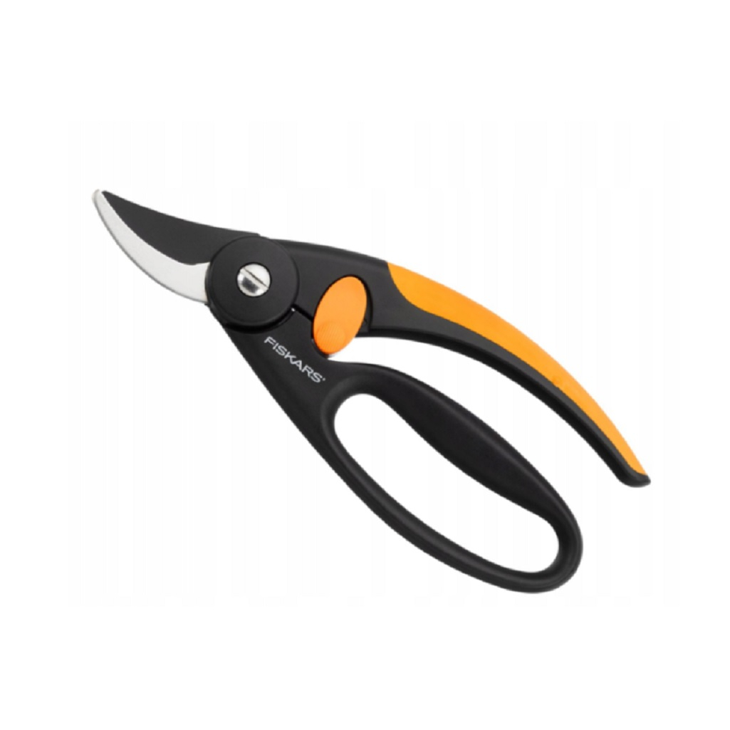 Секатор Fiskars Р44, 111440, плоскостной, с петлей для пальцев, черный