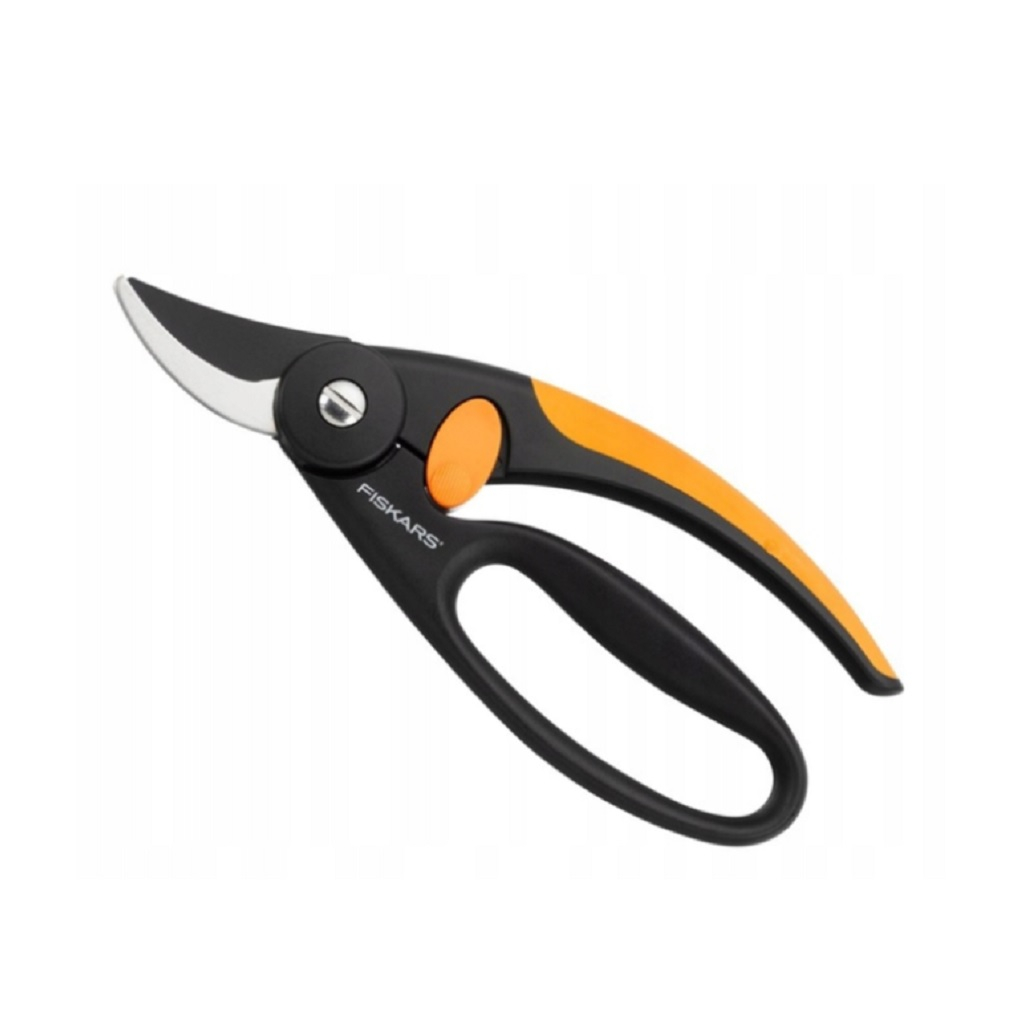 Секатор Fiskars Р44, 111440, плоскостной, с петлей для пальцев, черный
