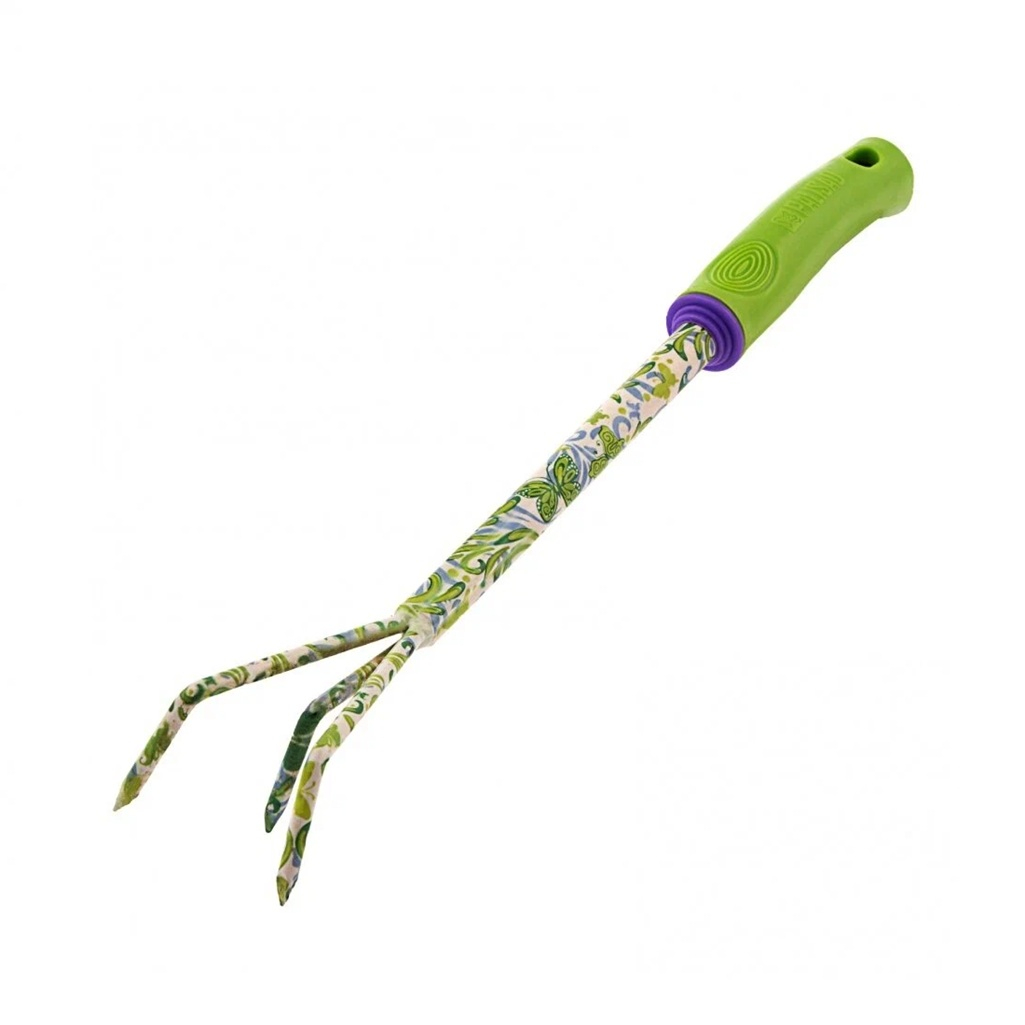 Рыхлитель Palisad 62038 Flower Green 3 зубца, сталь, зеленый, 60х415 мм