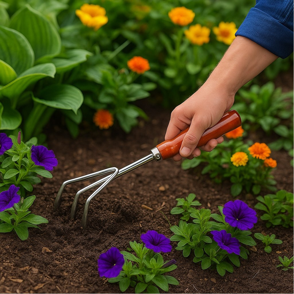 Рыхлитель Grinda 8-421143, нержавеющая сталь, деревянная ручка, 280 мм