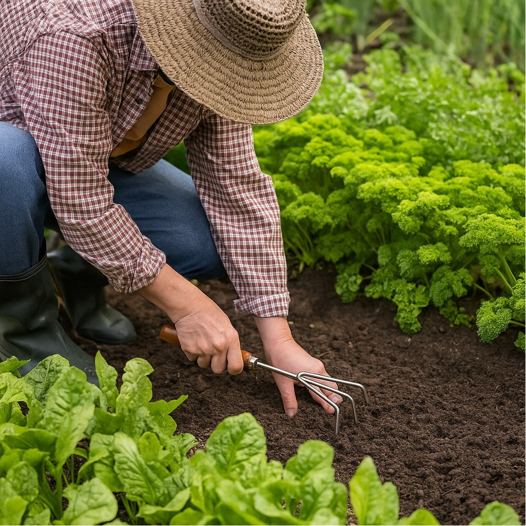 Рыхлитель Grinda 8-421143, нержавеющая сталь, деревянная ручка, 280 мм