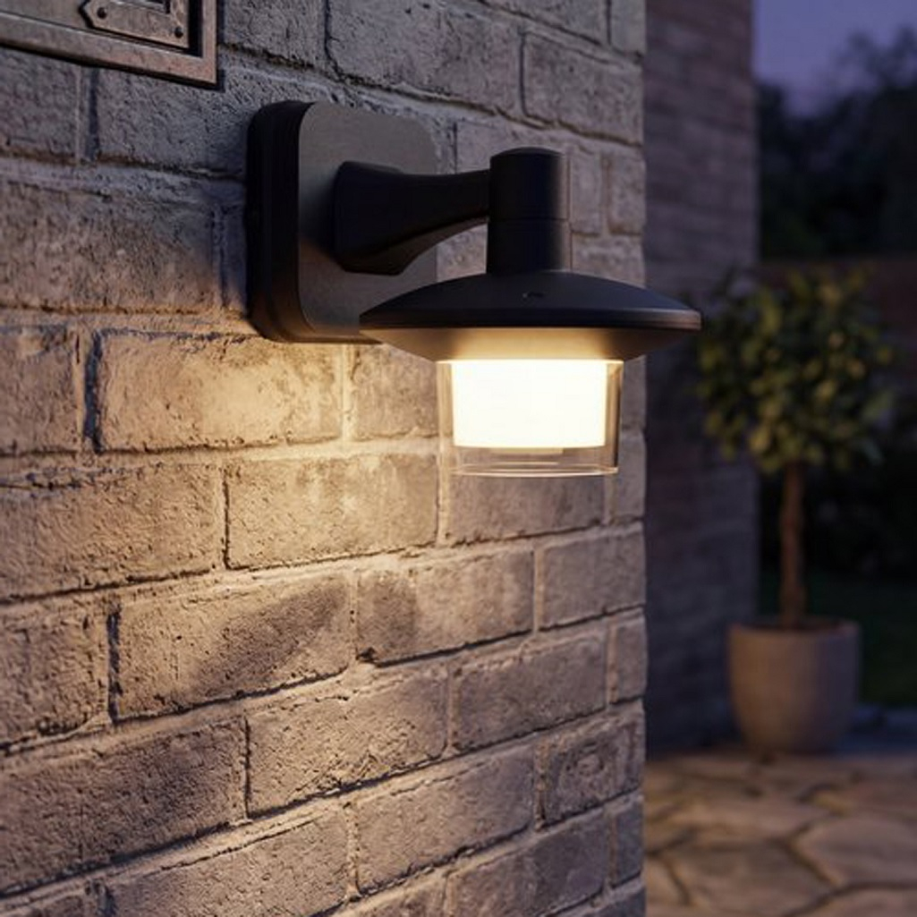 Фонарь настенный Reluce 08335-9.2-001JH LED12W BK RLOS, для освещения придомовых территорий