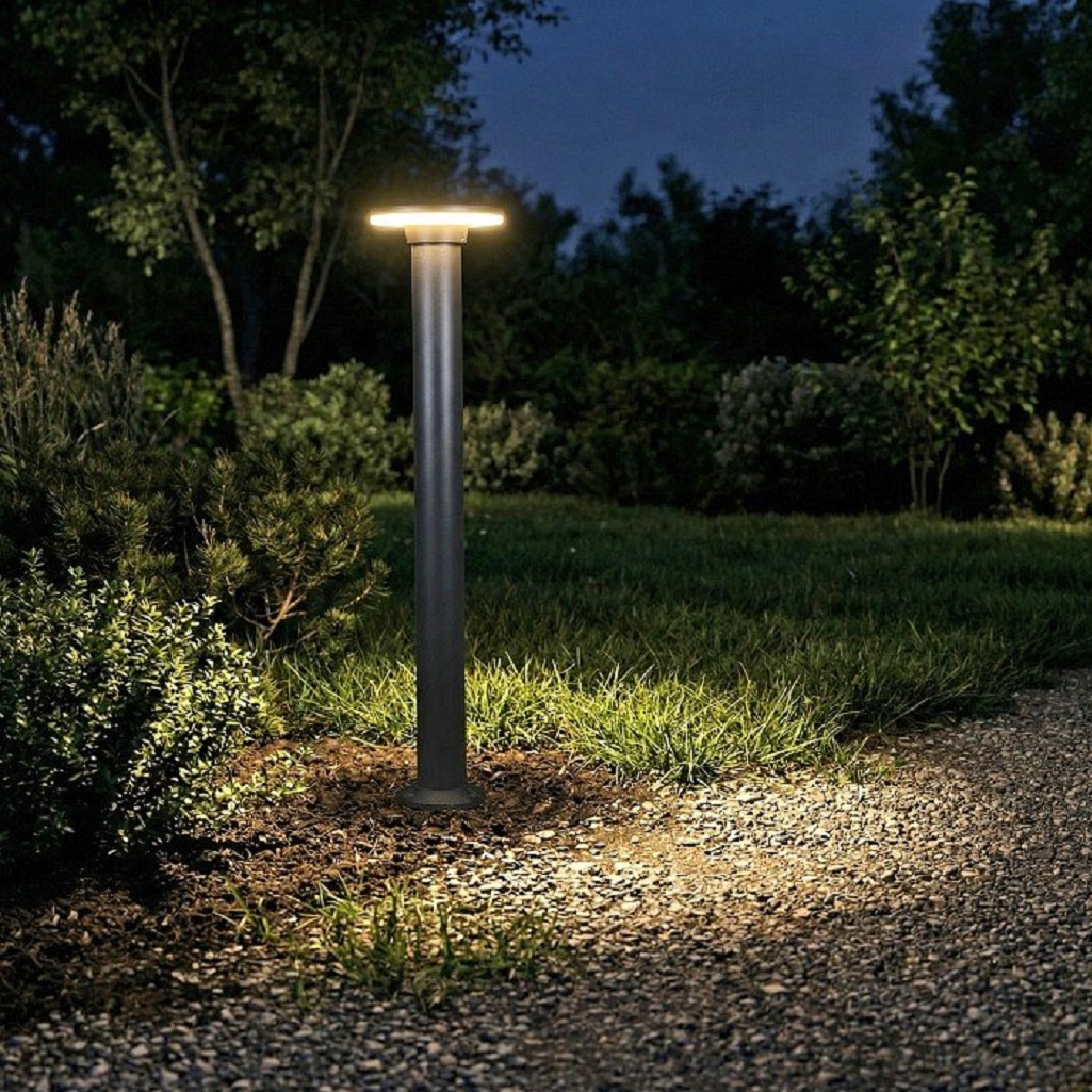 Фонарь напольный Reluce 09974-0.7-001JH 1,0M LED12W BK RLOS, для освещения придомовых территорий