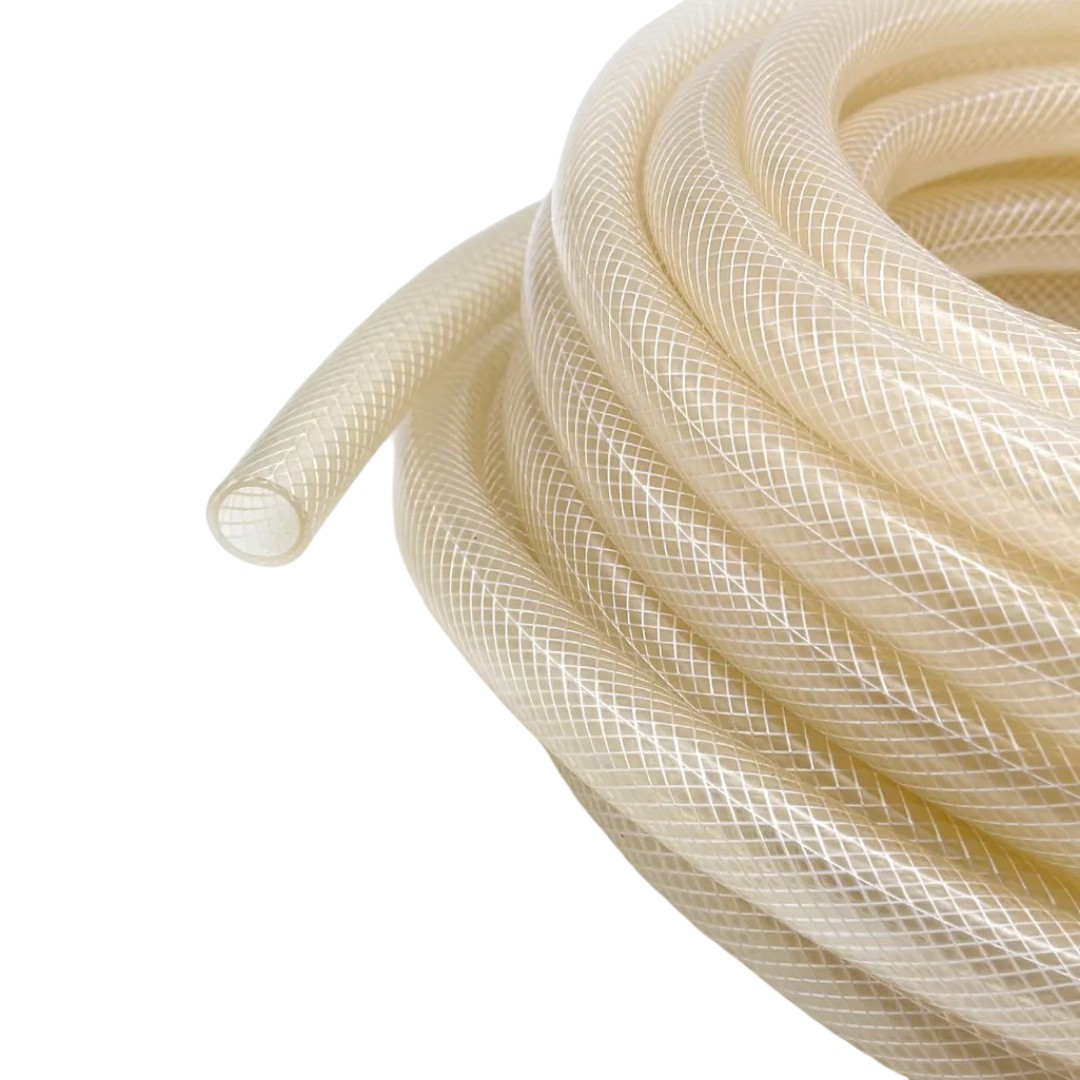 Шланг для полива армированный, прозрачный, ПВХ, диаметр 25 мм, толщина стенки 2.5 мм, 1 метр